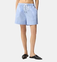 Short en coton à rayures avec taille élastique Pinko