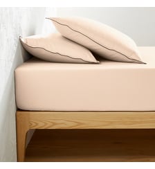 Drap-housse en satin de coton lavé, 118 fils La Redoute Interieurs