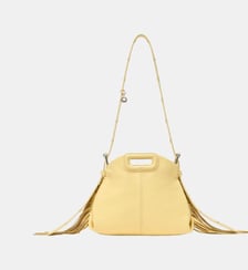 Sac Miss M mini cuir craquelé mat Maje