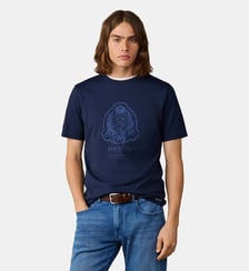 T-Shirt Coupe Regular Avec Logo Graphique Blason Hackett London