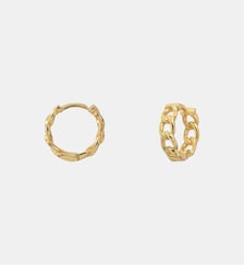 Paire de boucles d'oreilles créoles doré  valmont Caroline Najman