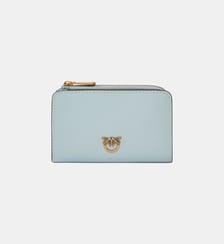 Mini portefeuille en cuir avec love birds Pinko