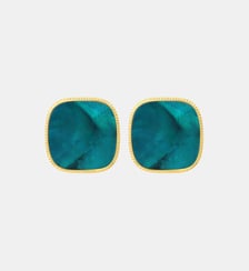 Boucles d'oreilles clips   doré à l'or fin - Ashanti Satellite