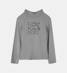 T-shirt a collo alto DKNY