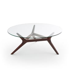 Table basse noyer ø90 cm AM.PM