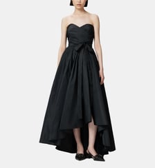 Robe de cérémonie en taffetas à encolure cœur Pinko