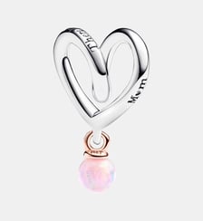 Charm Cœur Enveloppant Bicolore Pandora