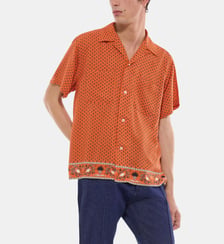Chemise à motif provençal en viscose Fursac