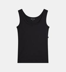 débardeur Gaston en jersey de coton noir Agnès b.