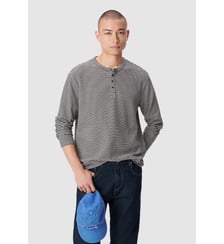 Tee-shirt rayé col tunisien Ikks