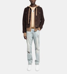 Veste Bases Cuir Suede Zadig&Voltaire