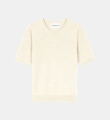 Pull droit manches courtes en cachemire  Bompard