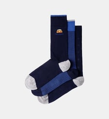 Lot De Trois Paires De Chaussettes Harry À Rayures En Coton Peigné Hackett London
