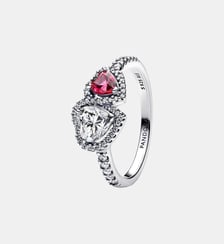 Bague Cœurs Halo Pandora