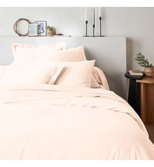 Housse de couette zippée unie en coton La Redoute Interieurs