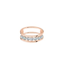 Bague HULA HOOP Merveilleuse - 7 diamants - Or rose 750‰ La Brune & La Blonde