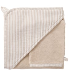 Cape de bain + gant BB & Co