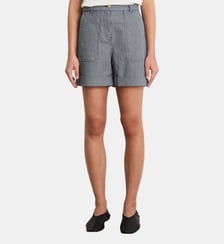Short en denim à rayures - BETINA Pablo