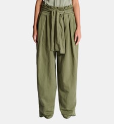 Pantalon taille haute en sergé Balmain