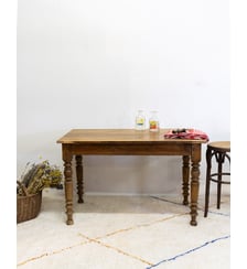 Table à manger en bois Romy N°527- Produit chiné Debongout