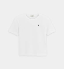 T-shirt manches courtes garçon en coton gaufrette Toussaint Serge Blanco