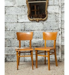 Paire de chaises esprit Thonet Alma N°1826- Produit chiné Debongout