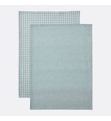Lot de 2 torchons à carreaux coton La Redoute Interieurs
