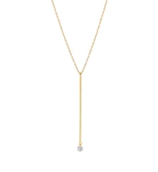 Sautoir MAJORETTE - Diamant 0,10ct - Or jaune 750‰ La Brune & La Blonde
