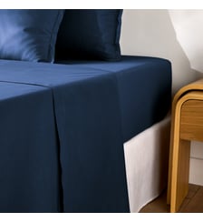 Drap plat uni en percale de coton, 80 fils La Redoute Interieurs