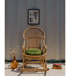 Rocking-chair en bambou Alibert N°85- Produit chiné Debongout