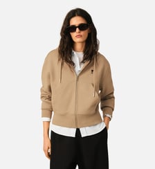Hoodie zippé en coton Ami de Coeur AMI Paris