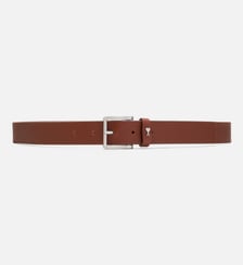 Ceinture Paris Paris en Cuir De Vachette unisexe AMI Paris