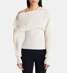 Pull en maille tube Balmain