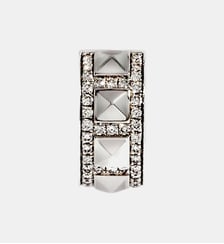 Earcuff Rockaway Picots - Argent & Diamants Statement