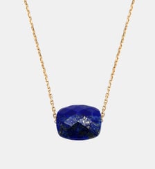Collier, lapis lazuli, or jaune Morganne Bello