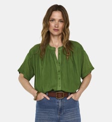 Blouse À Manches Courtes En Coton Mélangé Devika Maison 123