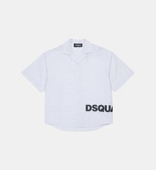 Chemise à manches courtes avec logo Dsquared2