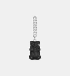 Créole individuelle à breloque Ours d’Or noir en version moyenne et pierres Thomas Sabo