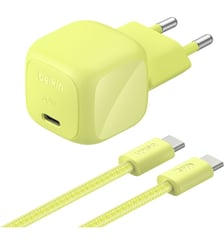 Chargeur USB-C 30W + cable USB-C 2m Vert Belkin