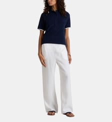 Pantalon large en lin uni Vilebrequin