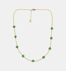 Collier  Prairie avec fleurs à perles Miyuki Les Cléias