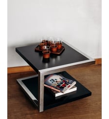 Table basse en bois et métal Liv N°140- Produit chiné Debongout