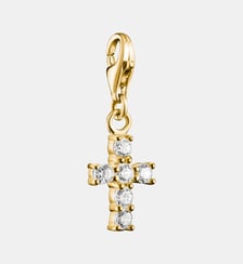 Charm croix avec zirconia blanc Thomas Sabo