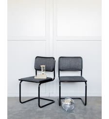 Chaise Breuer noire Diana N°291- Produit chiné Debongout