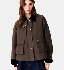 Blouson trapèze en coton Maje