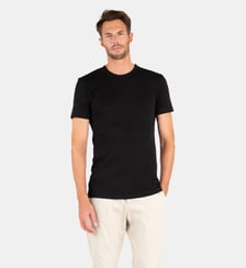 Tee-shirt col rond manches courtes  Ligne Chaude Interlock Eminence
