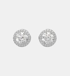 Clous d'oreilles Una Angelic, Pavé, Métal rhodié Swarovski