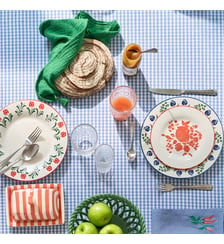 Lot de 4 serviettes de table gaze de coton La Redoute Interieurs