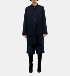 Manteau droit en laine réversible - ANAI Gerard Darel