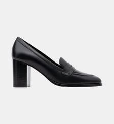Vittore - Mocassins En Cuir Lisse Noir Parallèle